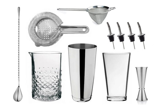 Bartenders Bar Kit with Hikari Shaker and Glass