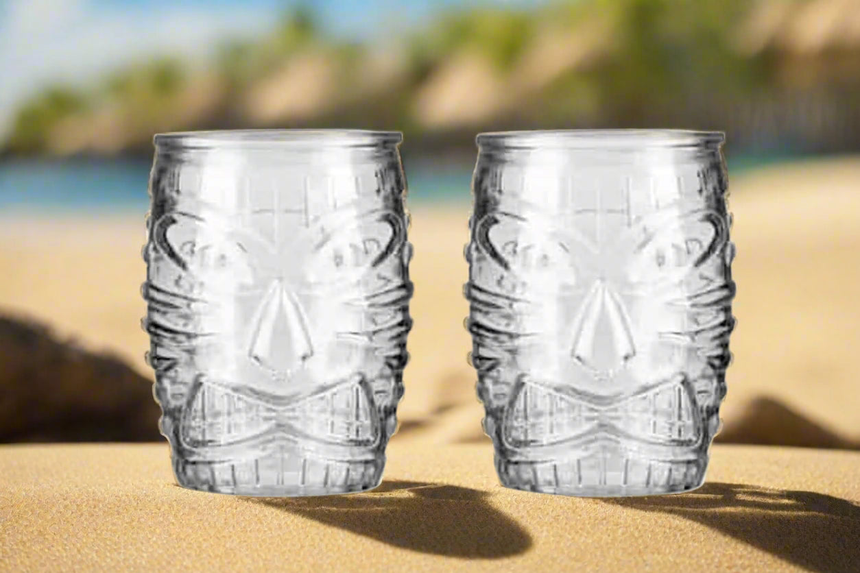 Tiki Double Old Fashioned Glasses